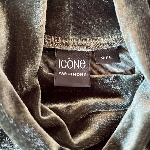 💕 Icône par Simons - Forest Green Velvet Top - Picture 3 of 6